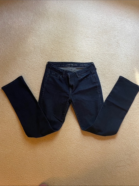 Calvin Klein Jeans Denim - Calvin Klein Jeans Dark Navy Straight Leg Stretch Denim size 4 30” length